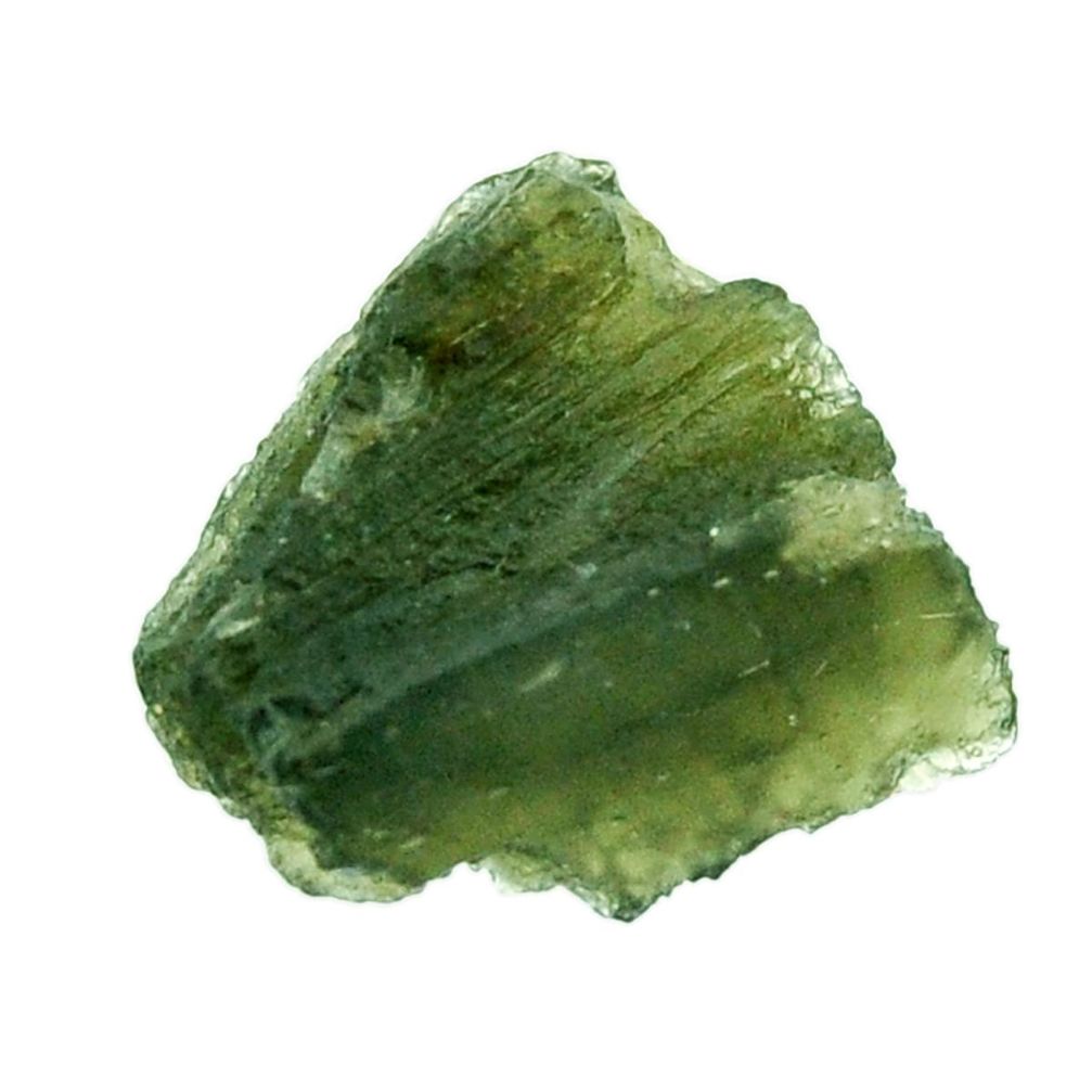 Natural 10.15cts moldavite (genuine czech) rough 16x16 mm loose gemstone s16086