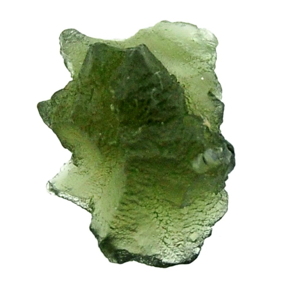 Natural 10.15cts moldavite (genuine czech) rough 18x12.5mm loose gemstone s16081