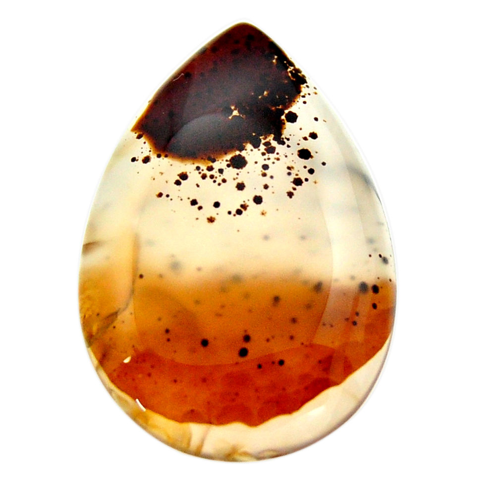  montana agate brown cabochon 29x19 mm loose gemstone s17518