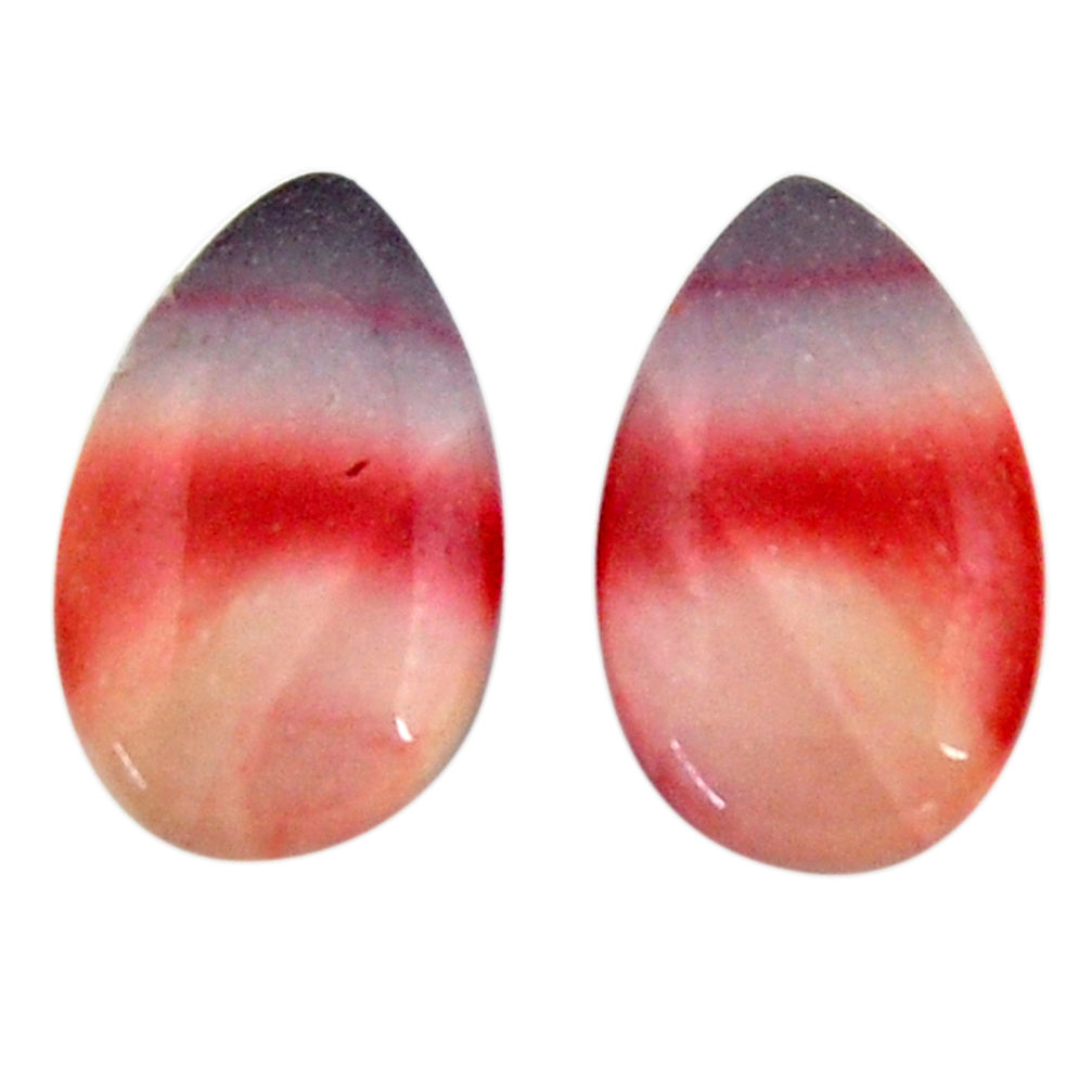 Natural 15.10cts mookaite brown cabochon 19x11.5 mm pair loose gemstone s18899