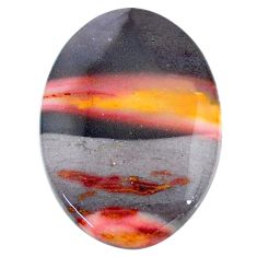 Natural 21.35cts mookaite brown cabochon 26x18.5 mm oval loose gemstone s24852