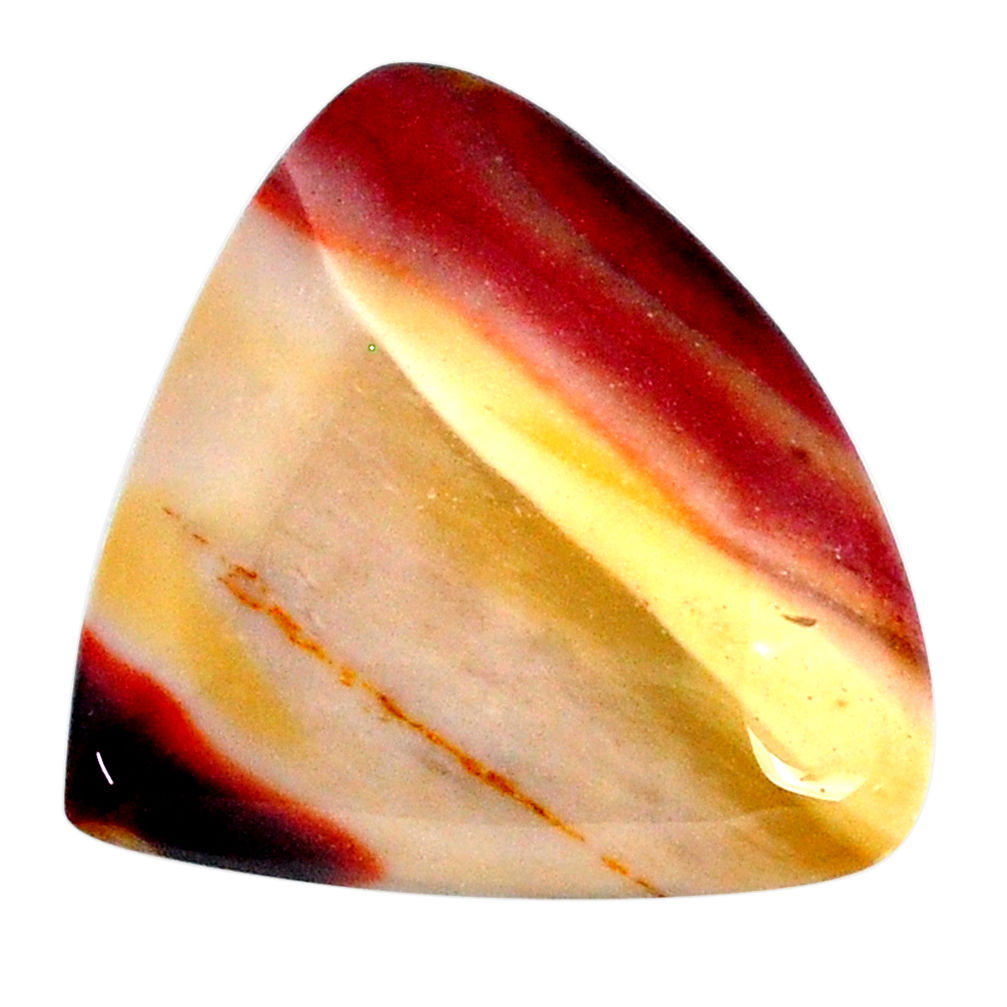 Natural 32.65cts mookaite brown cabochon 31x28 mm heart loose gemstone s20923