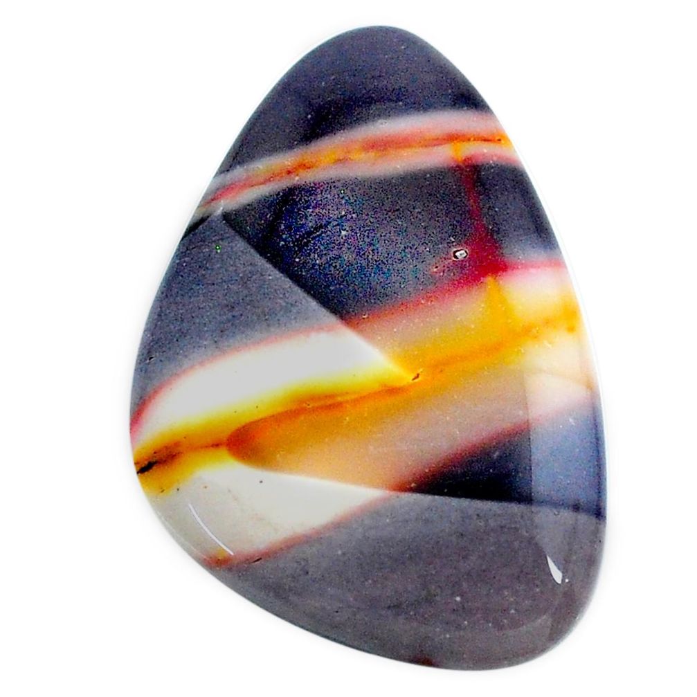 Natural 31.25cts mookaite brown cabochon 33.5x22 mm fancy loose gemstone s24843