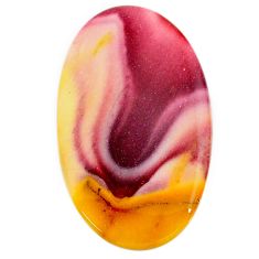 Natural 24.35cts mookaite brown cabochon 36x21 mm oval loose gemstone s24848