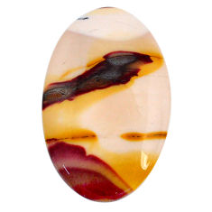 Natural 28.70cts mookaite brown cabochon 37x23.5 mm oval loose gemstone s20930