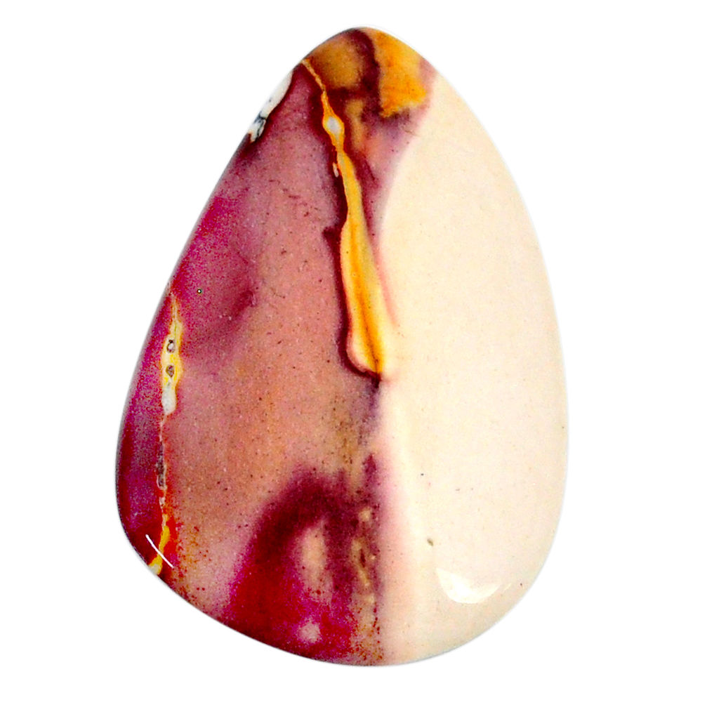 Natural 27.85cts mookaite brown cabochon 38x25 mm pear loose gemstone s20927