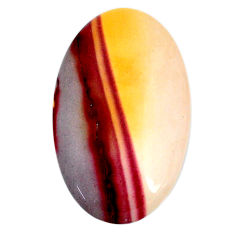 Natural 35.70cts mookaite brown cabochon 41x25 mm oval loose gemstone s20940