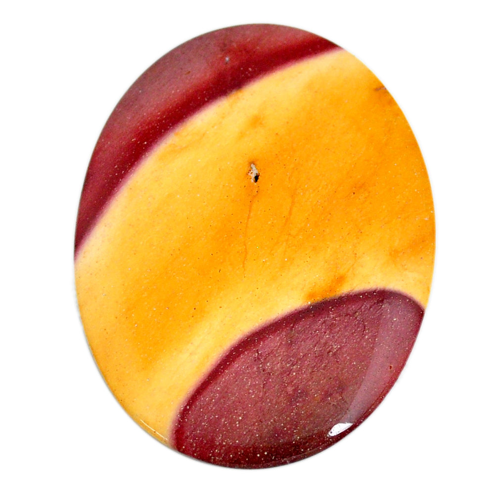 Natural 49.45cts mookaite brown cabochon 47.5x35 mm oval loose gemstone s21897