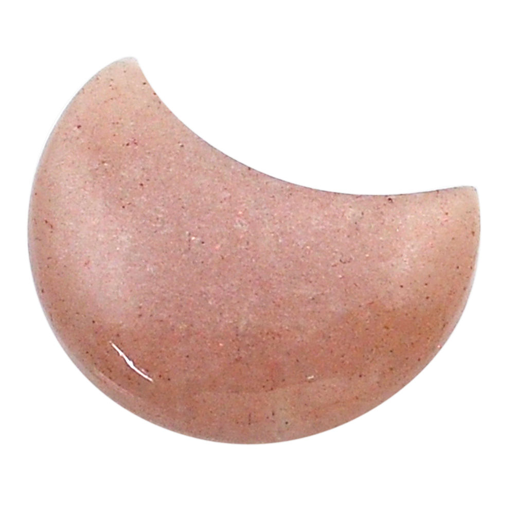 Natural 10.25cts moonstone pink cabochon 20x11 mm moon loose gemstone s26856