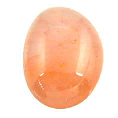 Natural 21.10cts morganite orange cabochon 20.5x15.5 mm loose gemstone s16432