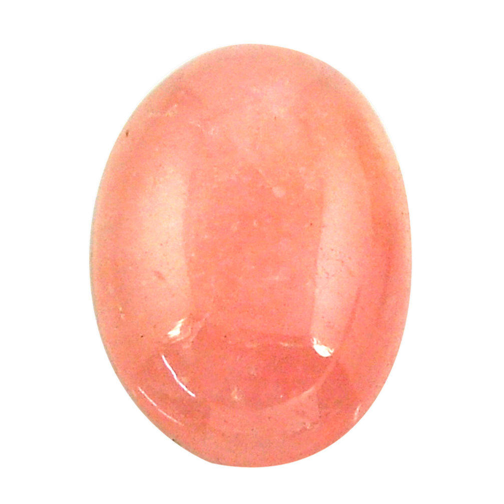 Natural 17.85cts morganite orange cabochon 21x15 mm oval loose gemstone s16435