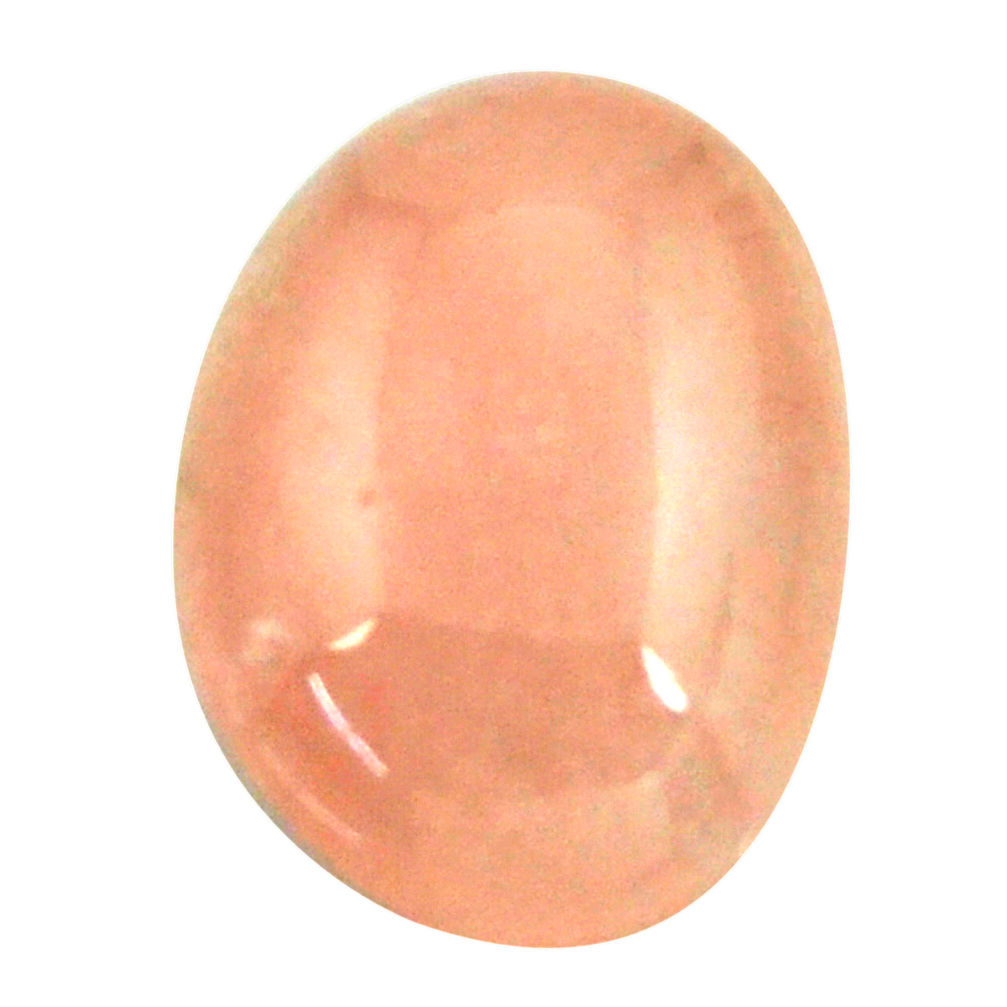 Natural 19.90cts morganite orange cabochon 21x15.5 mm oval loose gemstone s16424