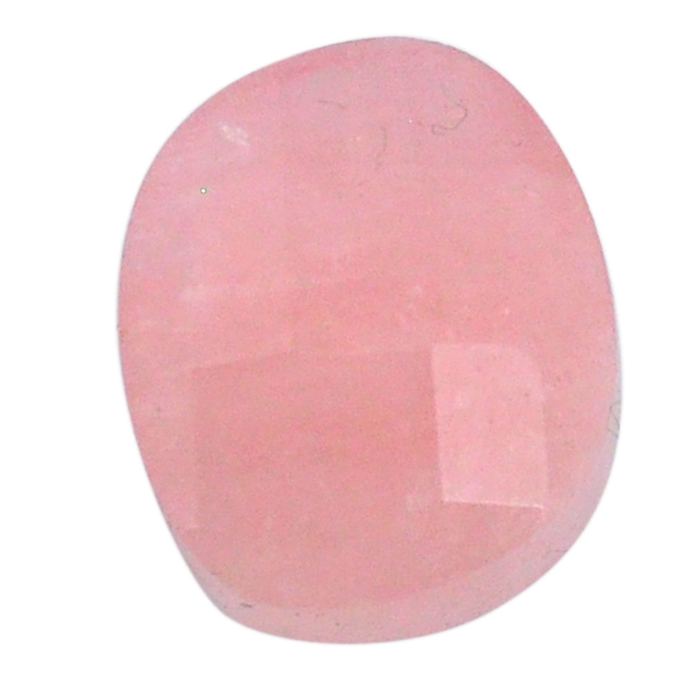 Natural 13.10cts morganite pink cabochon 15x13mm faceted loose gemstone s20553