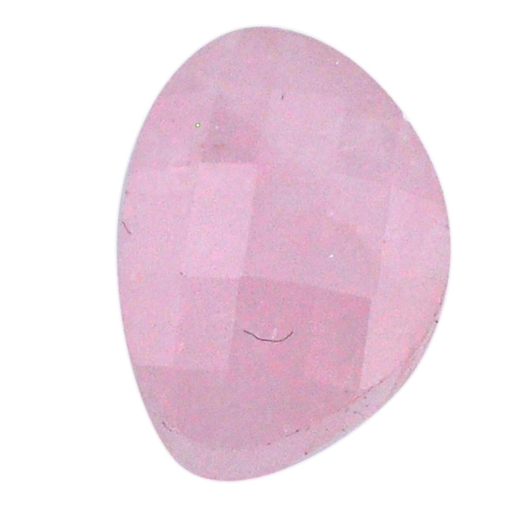 Natural 15.25cts morganite pink cabochon 17x12 mm faceted loose gemstone s20556