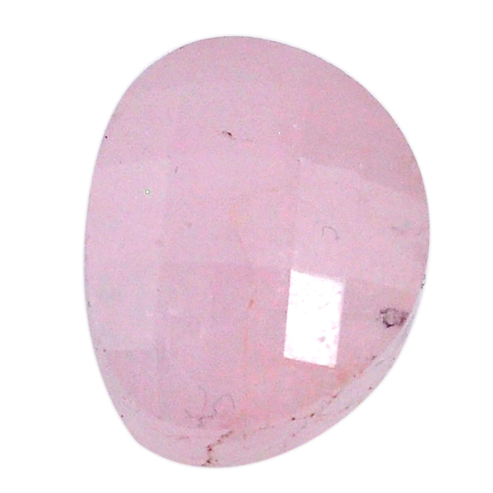 Natural 17.40cts morganite pink cabochon 17x13mm faceted loose gemstone s20550