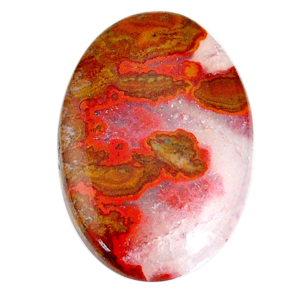 Natural 20.10cts moroccan seam agate brown 25x17 mm oval loose gemstone s22270
