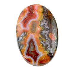 Natural 24.30cts moroccan seam agate brown 28x18 mm oval loose gemstone s24601