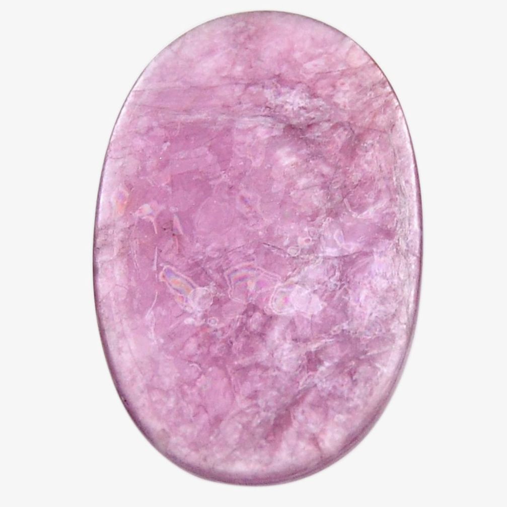 Natural 31.05cts muscovite purple cabochon 40x25 mm oval loose gemstone s18937