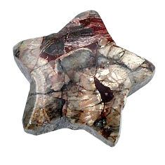 Natural 15.15cts mushroom rhyolite 20x20 mm star fish loose gemstone s26869