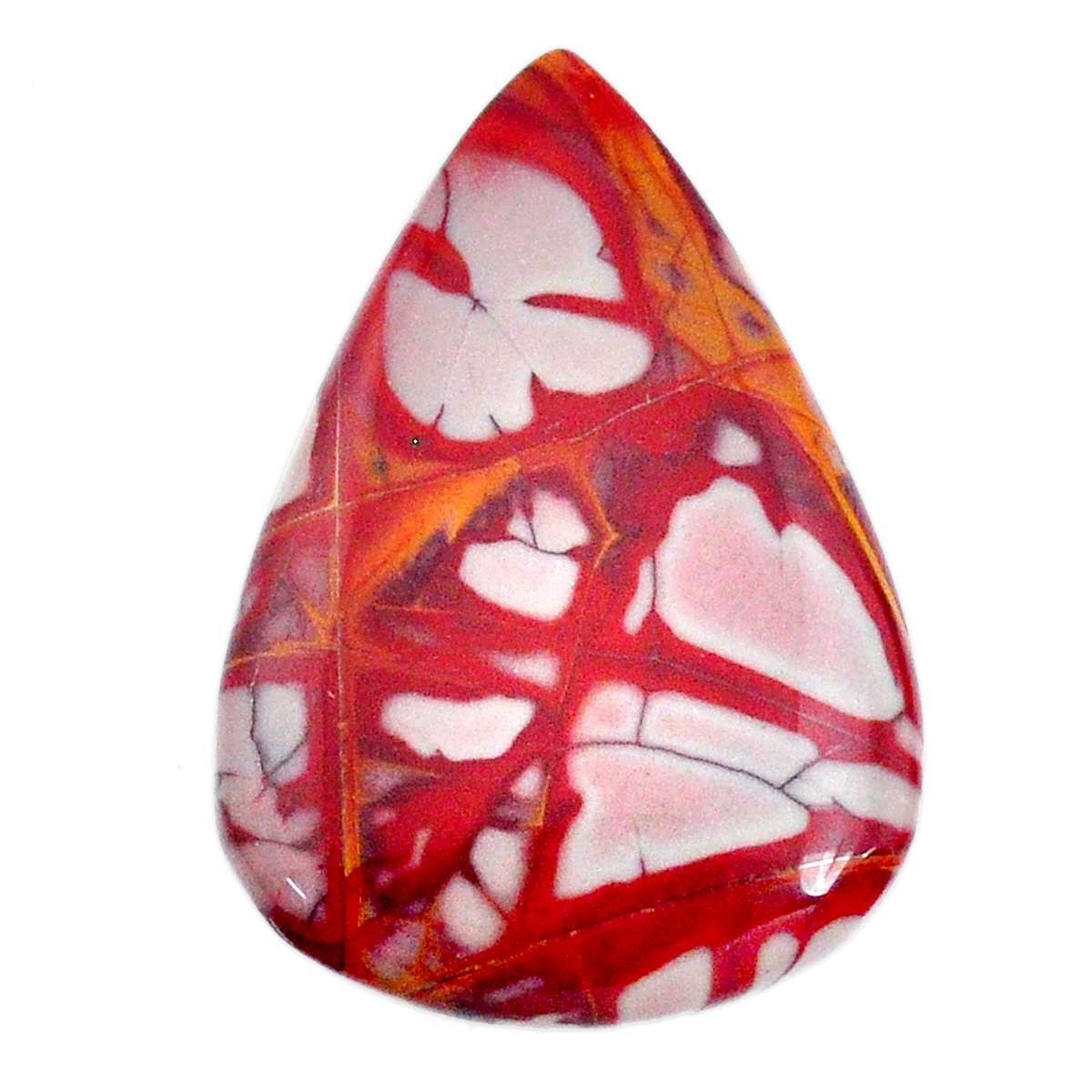 Natural Noreena Jasper Cabochon 37x25 Mm Pear Loose Gemstone