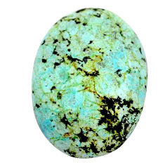 Natural 16.30cts norwegian turquoise green 24x17 mm oval loose gemstone s24006