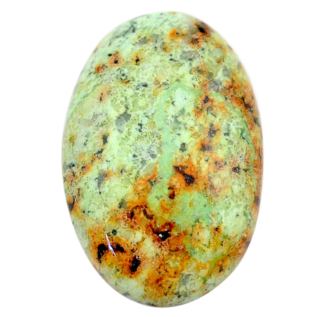 Natural 25.10cts norwegian turquoise green 29x19 mm oval loose gemstone s23981