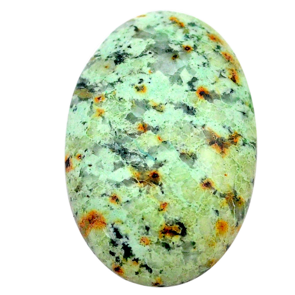 Natural 24.35cts norwegian turquoise green 30x20 mm oval loose gemstone s24002