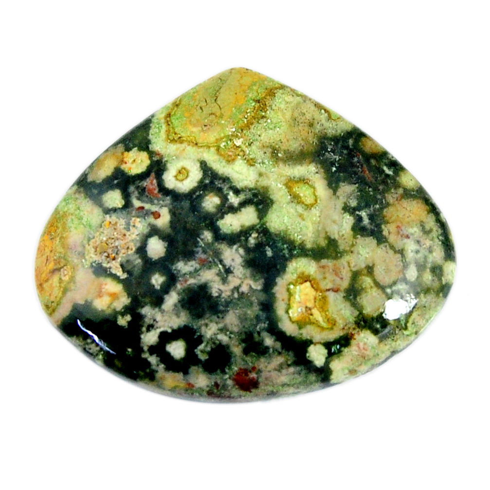 Natural 35.10cts ocean sea jasper (madagascar) 32x27 mm loose gemstone s19460