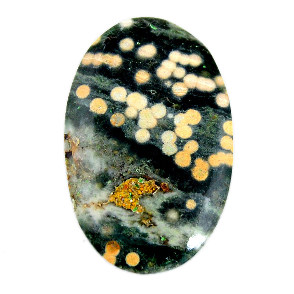 Natural 36.30cts ocean sea jasper (madagascar) 40x25 mm loose gemstone s19445