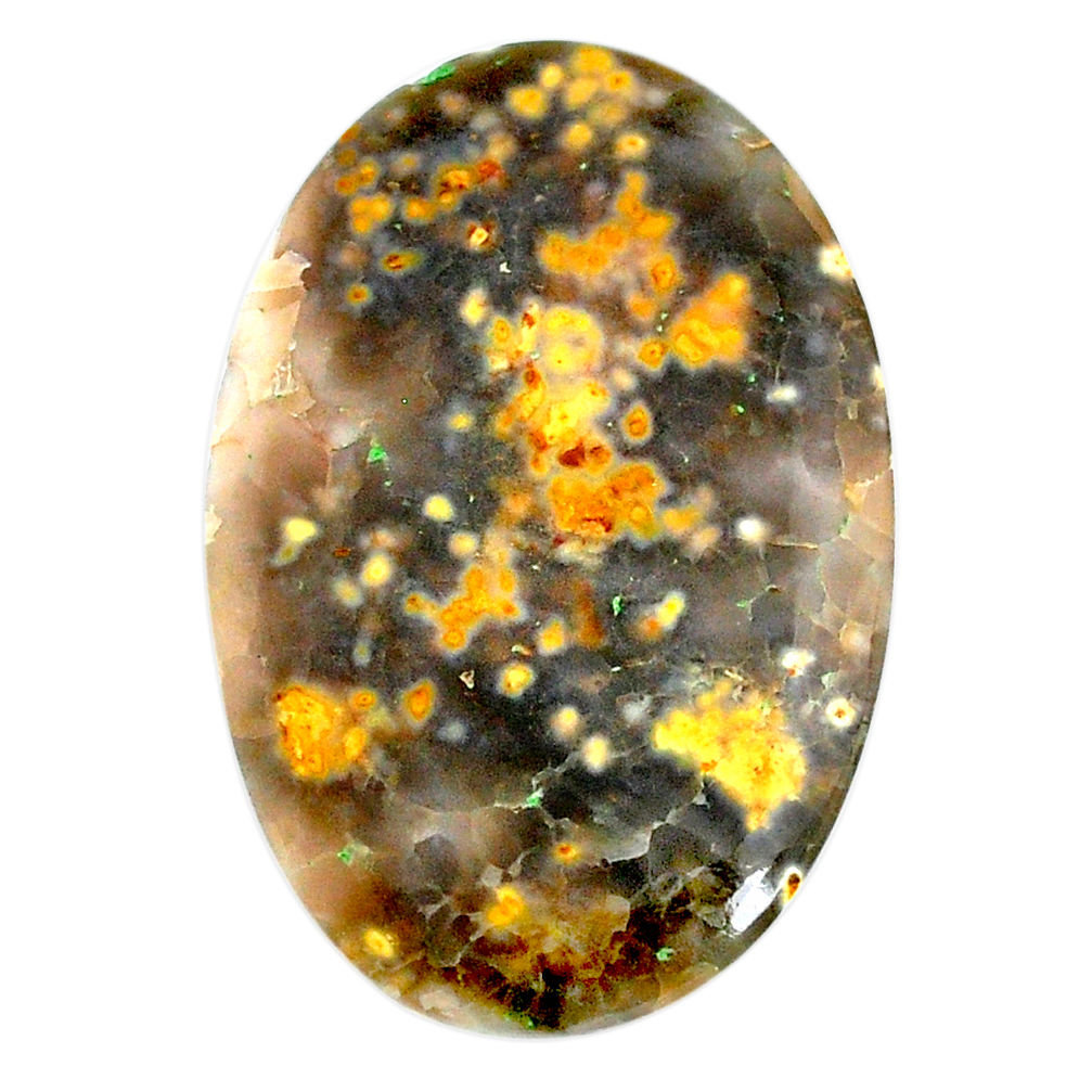 Natural 35.10cts ocean sea jasper cabochon 42x27 mm oval loose gemstone s21170