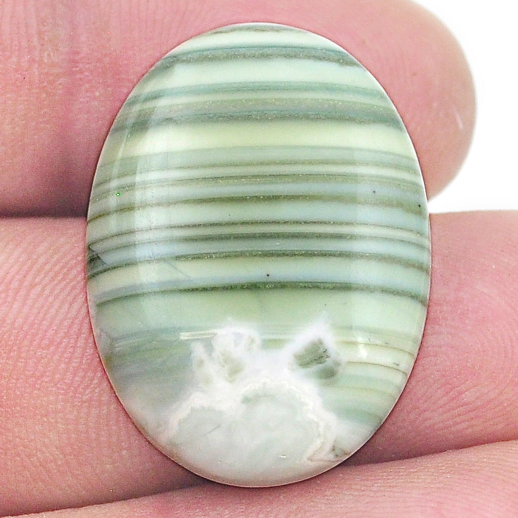 Natural 20.40cts opal green cabochon 27x20 mm oval loose gemstone s26770