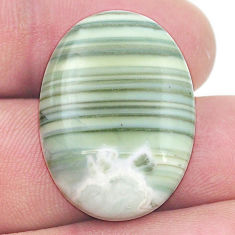 Natural 20.40cts opal green cabochon 27x20 mm oval loose gemstone s26770