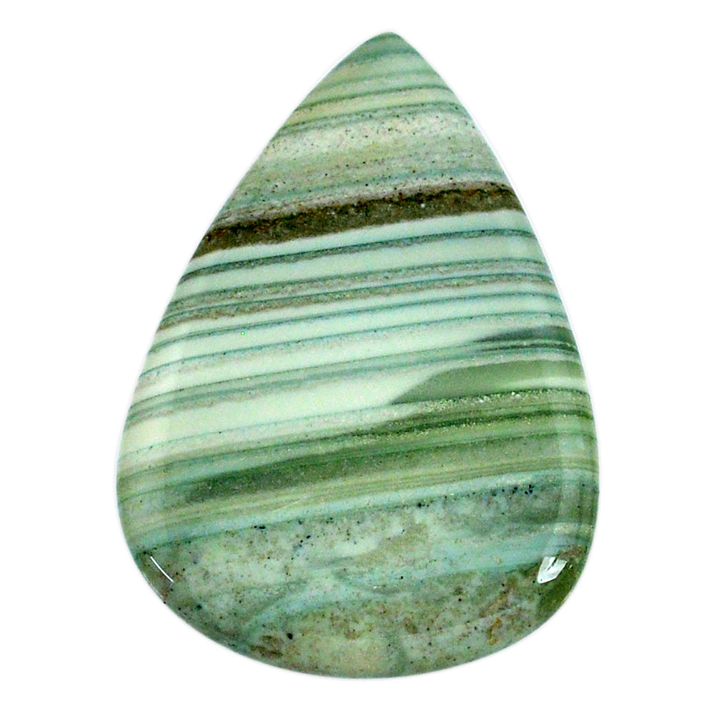 Natural 42.40cts opal green cabochon 40x28 mm pear loose gemstone s20576