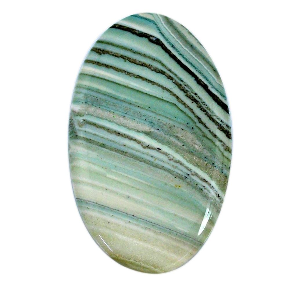 Natural 49.45cts opal green cabochon 48x28 mm oval loose gemstone s20570