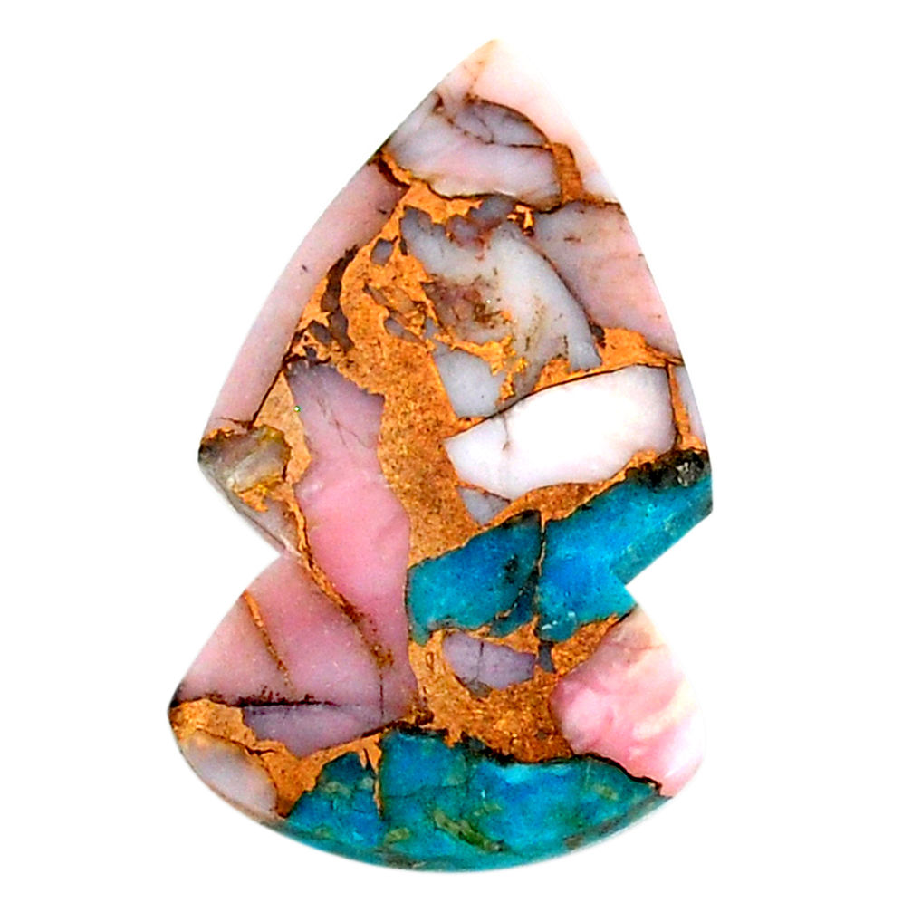 Natural 13.15cts opal in turquoise pink arrow 29x17 mm loose gemstone s21573