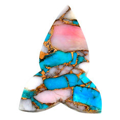 Natural 23.15cts opal in turquoise pink arrow 35x24 mm loose gemstone s21557