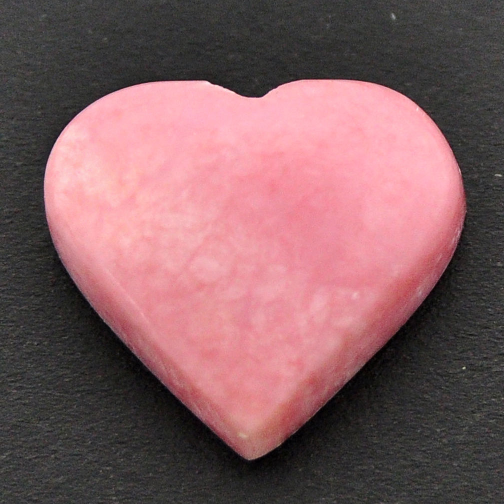 Natural 10.30cts opal pink cabochon 17.5x16 mm heart loose gemstone s17992