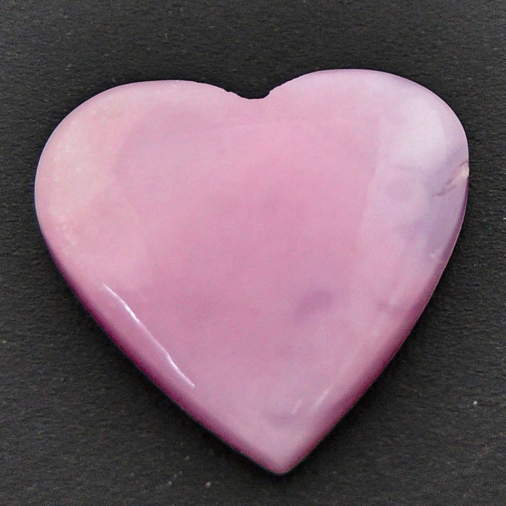 Natural 10.15cts opal pink cabochon 19x18.5 mm heart loose gemstone s17995