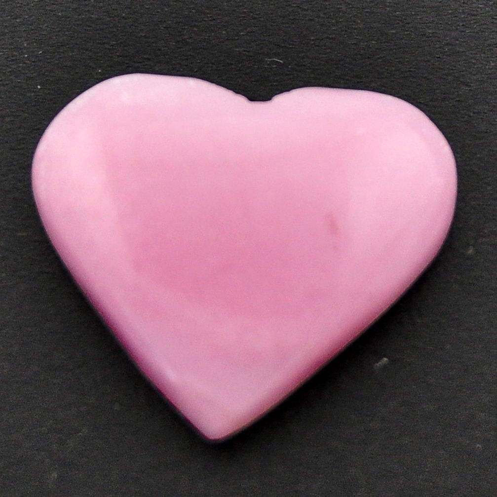 Natural 9.45cts opal pink cabochon 20x17 mm heart loose gemstone s17997