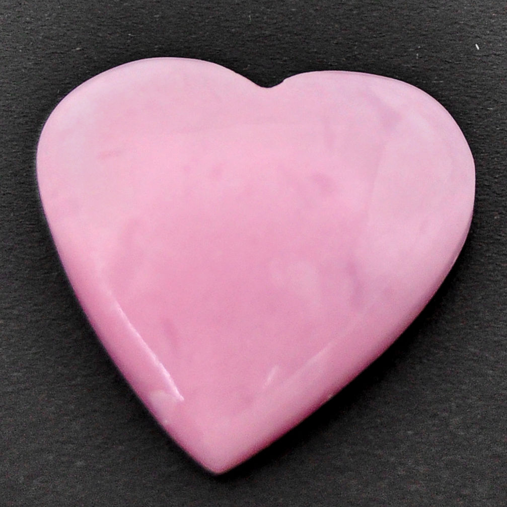 Natural 13.45cts opal pink cabochon 20x20 mm heart loose gemstone s17991