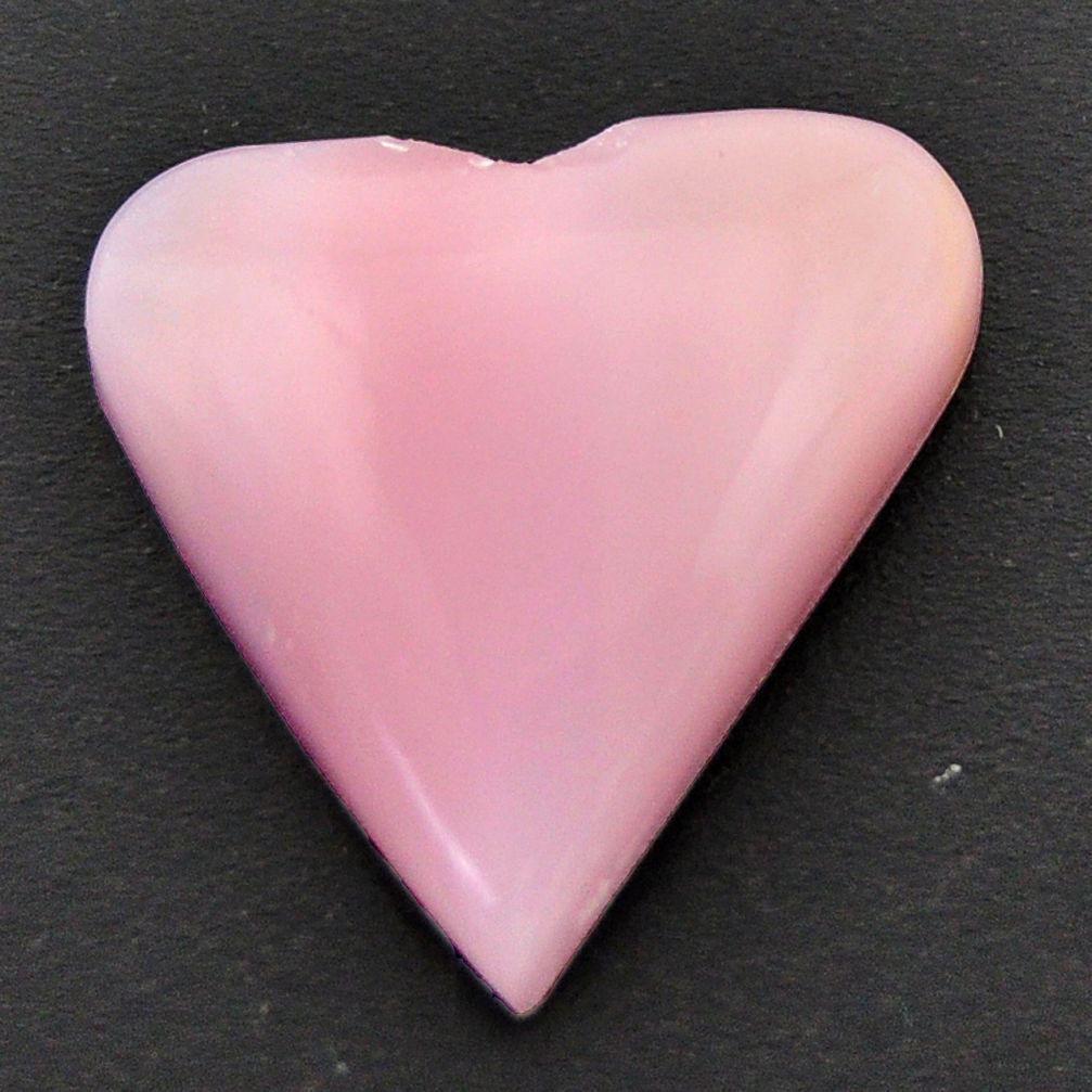 Natural 10.30cts opal pink cabochon 20x20 mm heart loose gemstone s17998