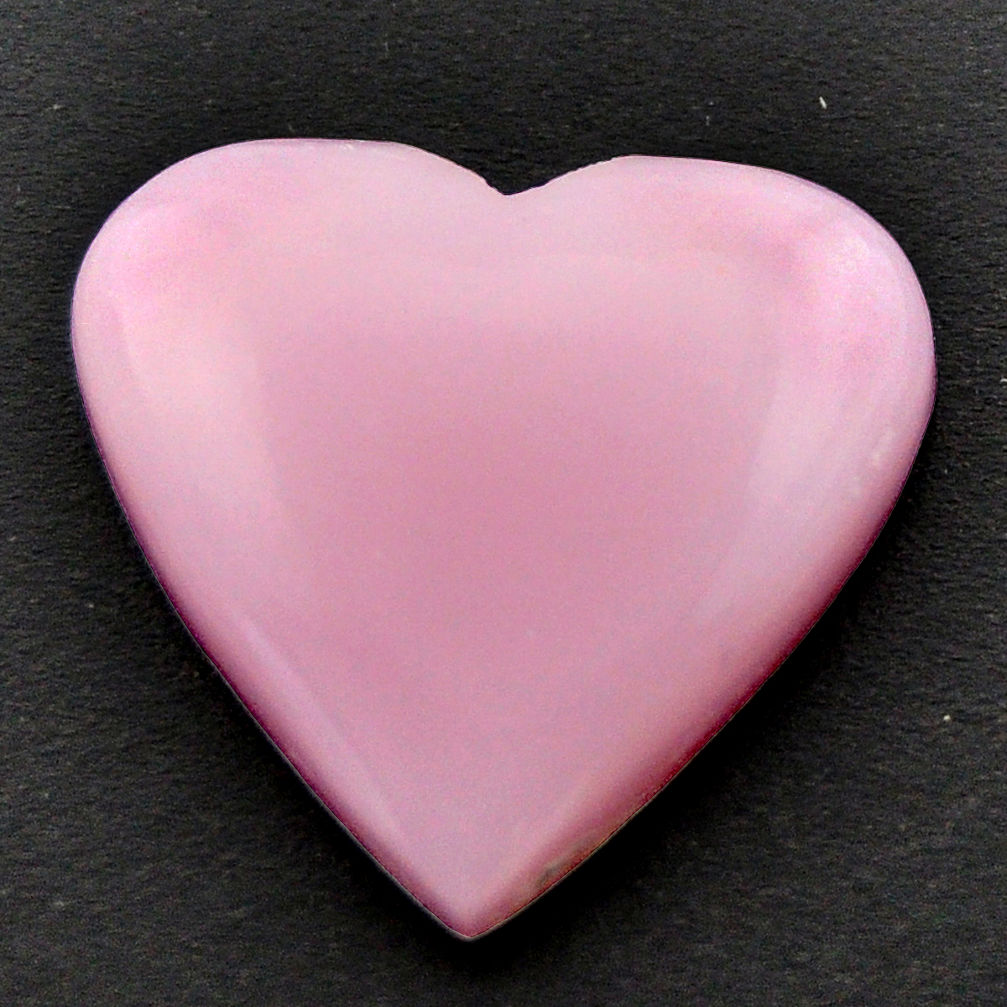 Natural 12.40cts opal pink cabochon 21x20 mm heart loose gemstone s17993