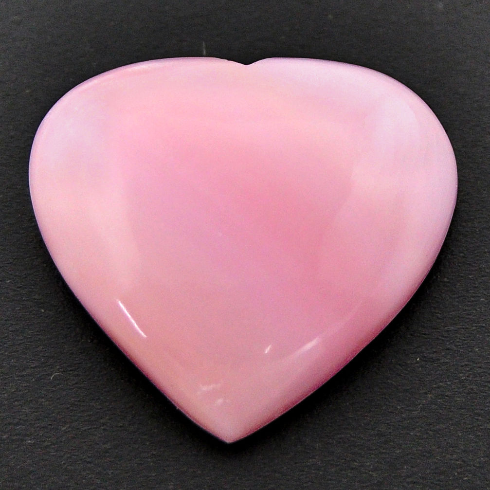 Natural 20.10cts opal pink cabochon 23.5x22 mm heart loose gemstone s17988