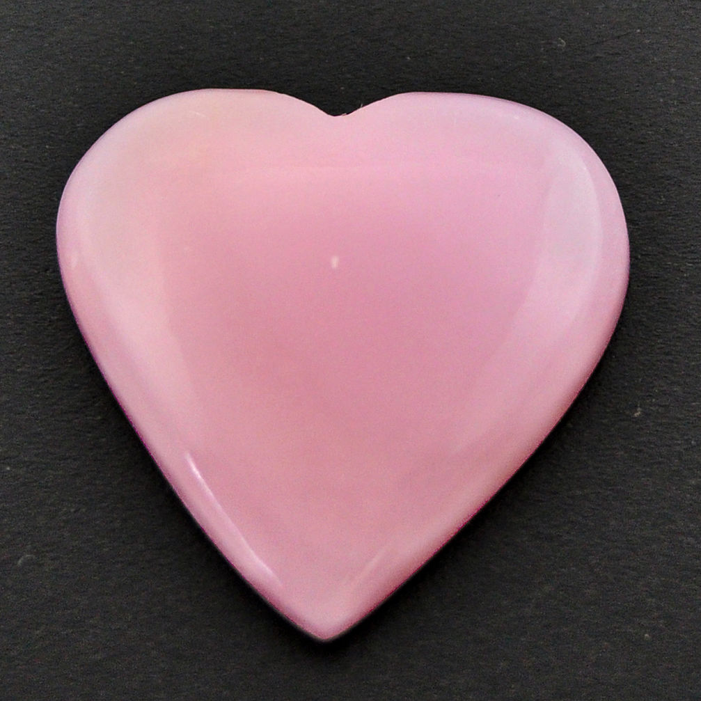 Natural 14.45cts opal pink cabochon 23x23 mm heart loose gemstone s17987