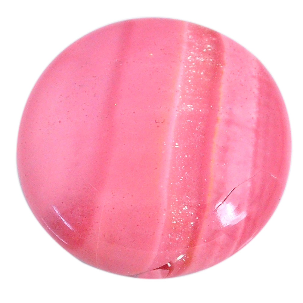 Natural 18.10cts opal pink cabochon 25x25 mm round loose gemstone s20521