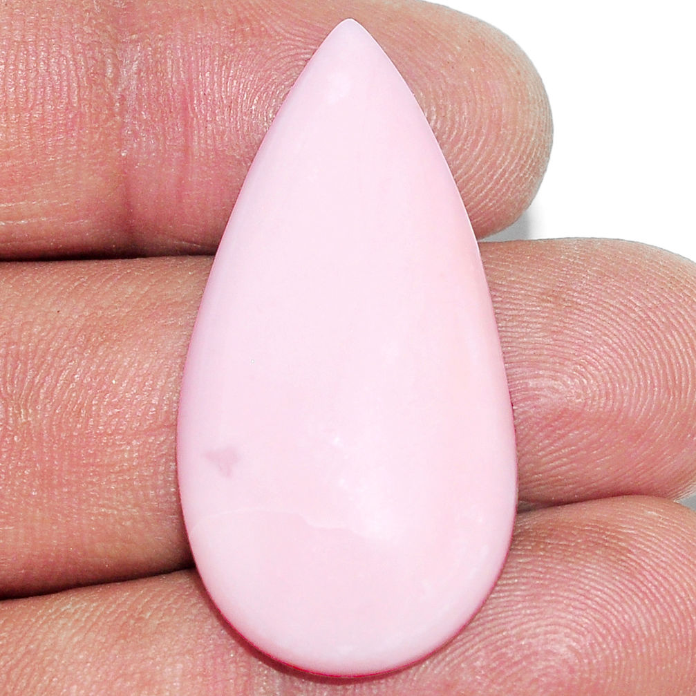 Natural 22.35cts opal pink cabochon 36x17.5 mm pear loose gemstone s23081
