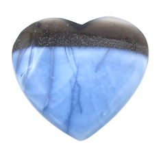 Natural 35.05cts owyhee opal blue cabochon 30x29 mm heart loose gemstone s26790