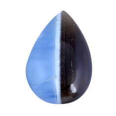 Natural 23.10cts owyhee opal blue cabochon 32x20 mm pear loose gemstone s29642