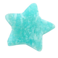Natural 10.15cts peruvian amazonite 20x20 mm star fish loose gemstone s26864