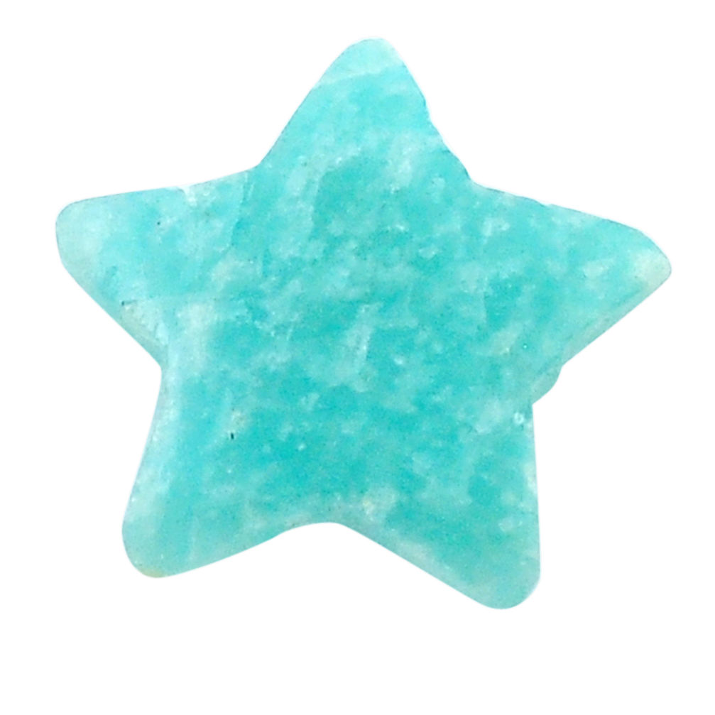 Natural 10.15cts peruvian amazonite 20x20 mm star fish loose gemstone s26866